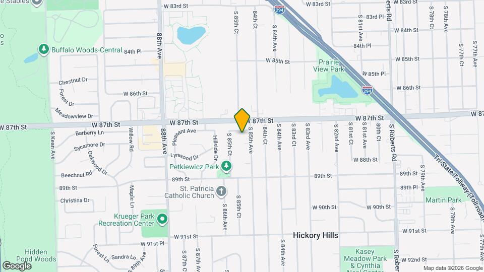 8517 W 87th Pl Map and Location Details