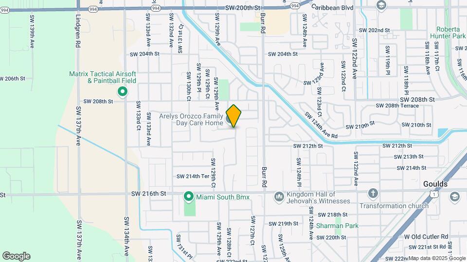 12834 SW 210th Terrace Map and Location Details