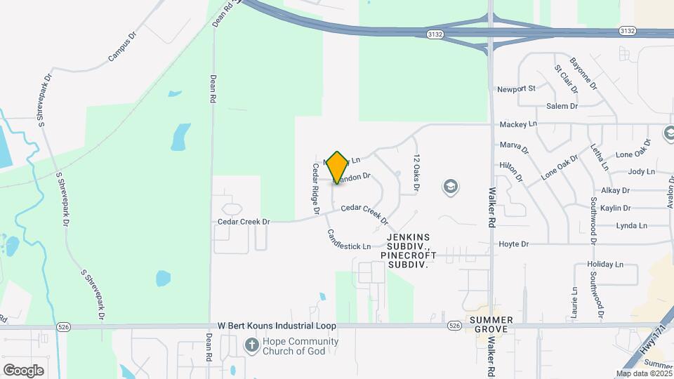 9005 Cedar Hill Ln Map and Location Details