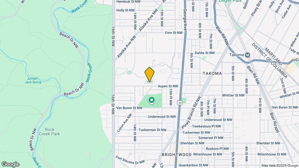1345 Aspen St NW Map and Location Details
