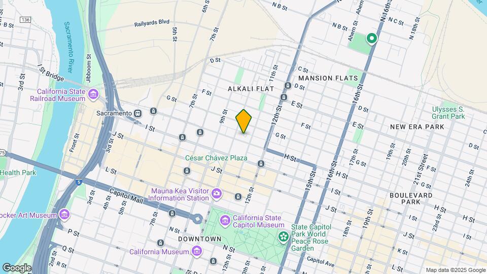 1021 H St Map and Location Details