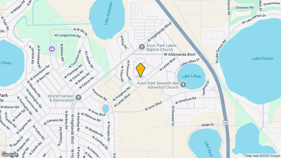 2505 N Orangewood St Map and Location Details