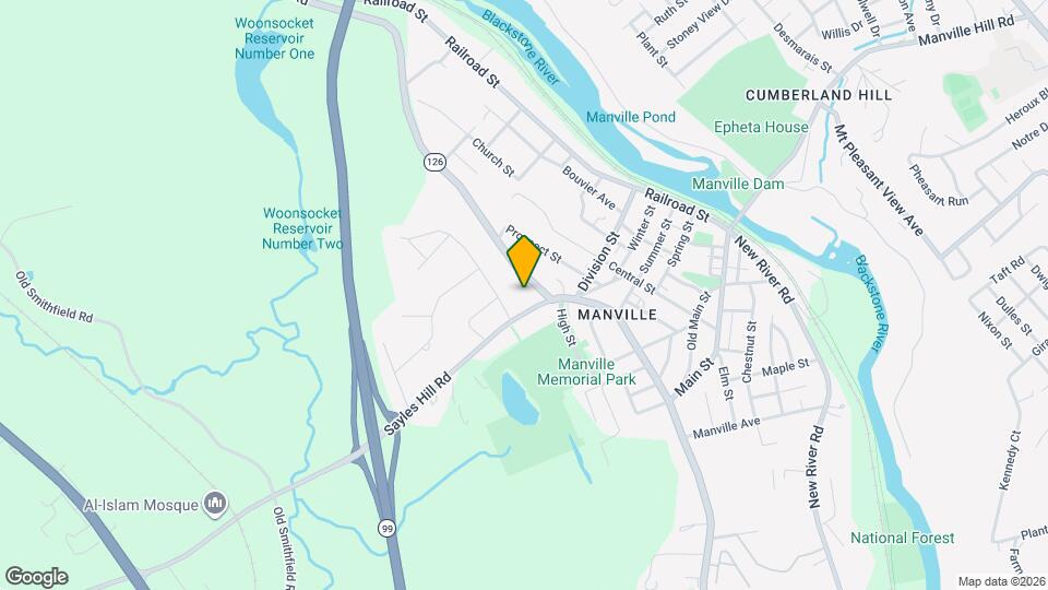 1 Sayles Hill Rd, Unit Private 1.5BR Apartment Map and Location Details