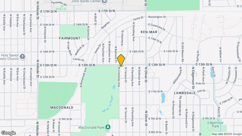 1348 N Crestway Ave Map and Location Details
