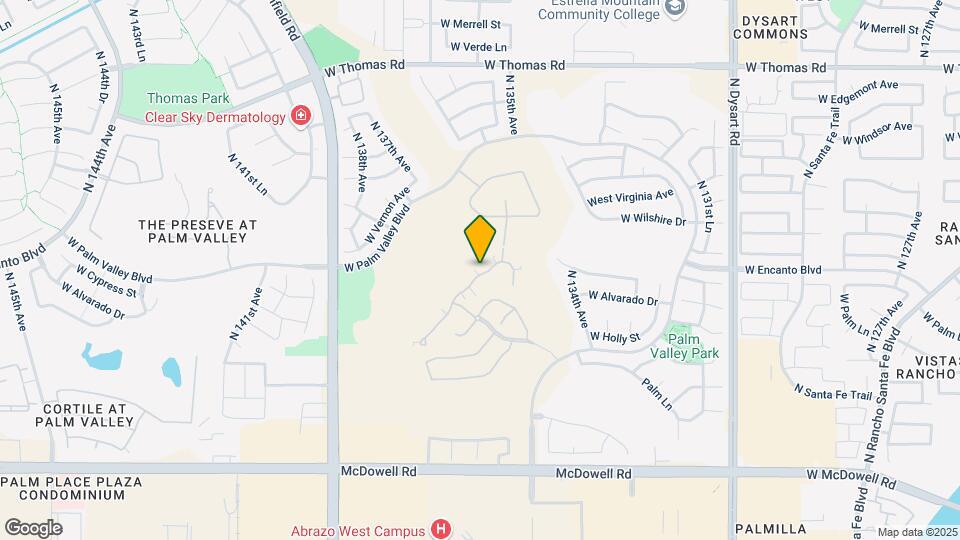 13550 W Cypress St Map and Location Details