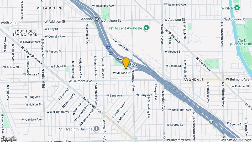 3426 W Melrose St Map and Location Details