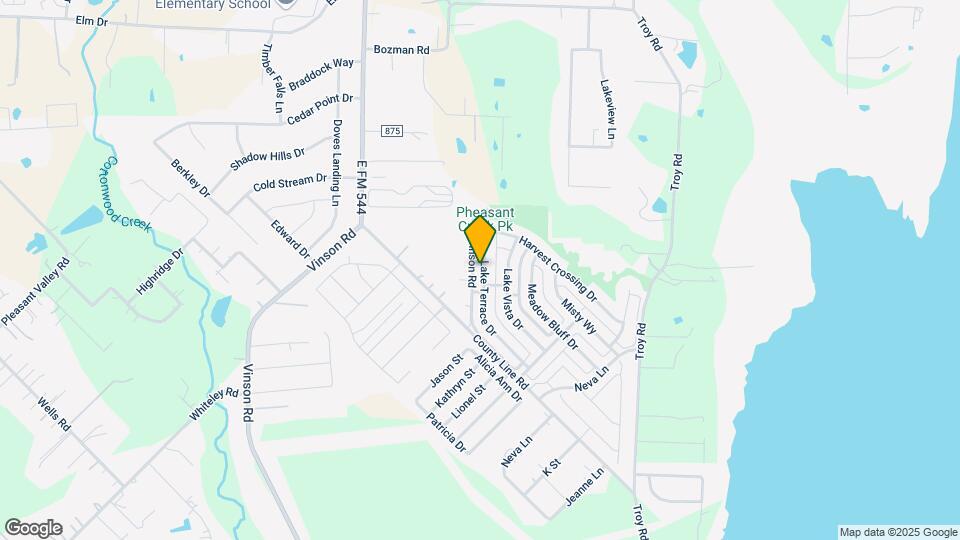 2809 Lake Terrace Dr Map and Location Details