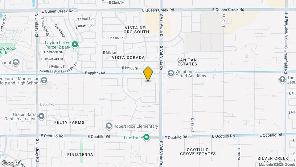 1524 E Carob Ct Map and Location Details