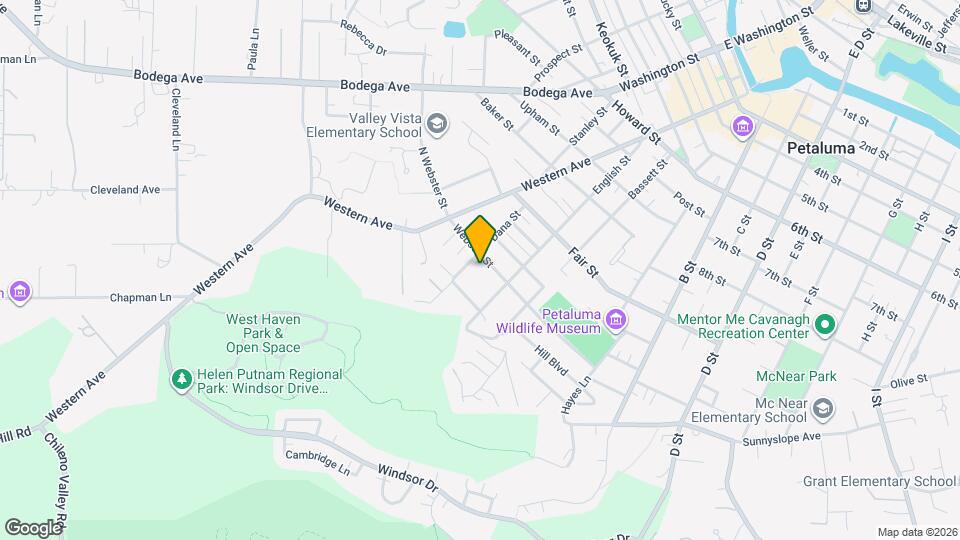 417 Webster St Map and Location Details