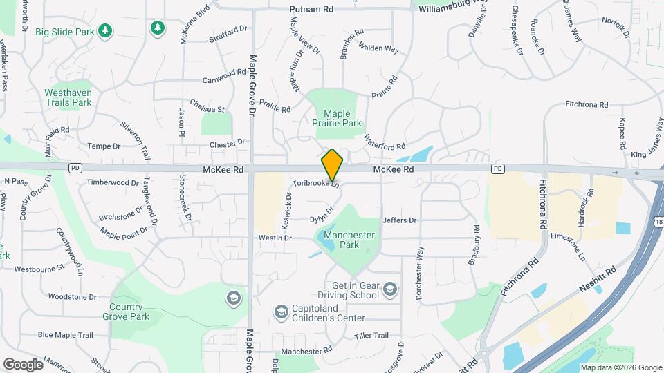 6401 Toribrooke Ln Map and Location Details