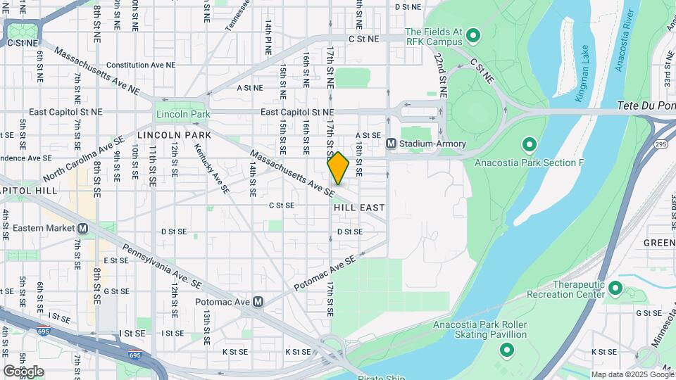 1706 Massachusetts Ave SE, Unit 1706 Massachusetts Ave B Map and Location Details