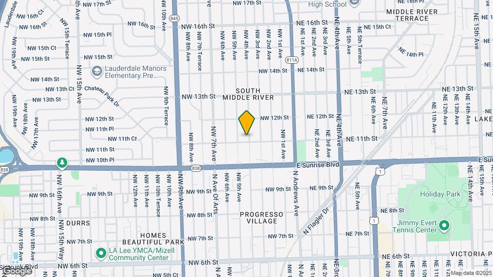 1107 NW 4th Ave Map and Location Details