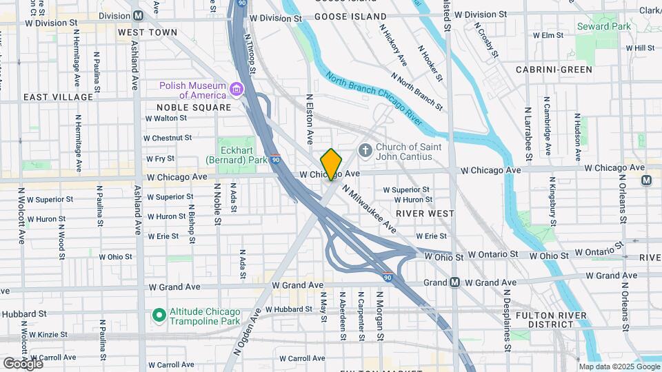 752 N Ogden Ave Map and Location Details