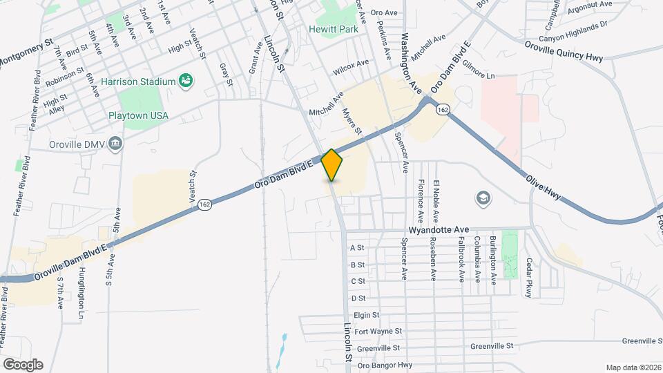 Oroville Manor Apartments Map and Location Details