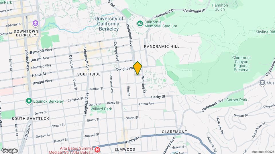 2527 Piedmont Ave Map and Location Details