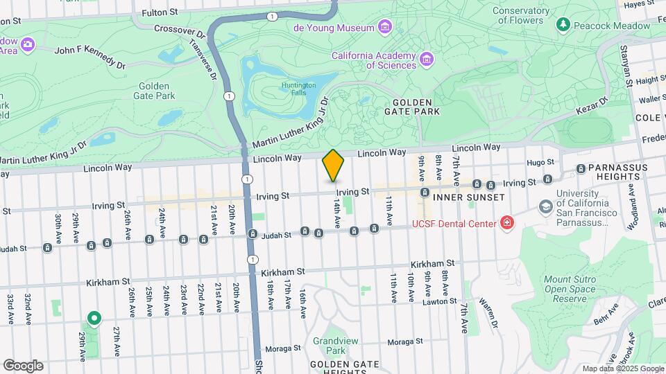 1300 Irving St Mapa y Detalles de la Ubicación