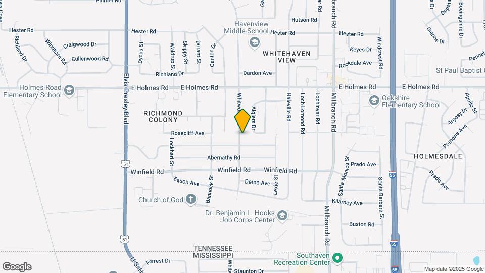 5330 Whitworth Rd Map and Location Details