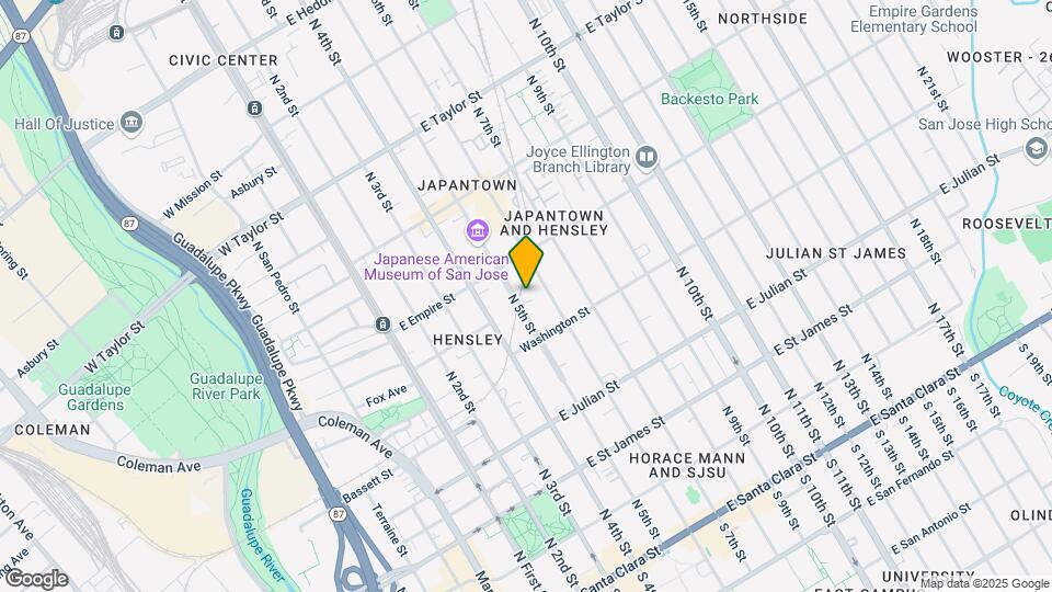 452 N 5th St Map and Location Details
