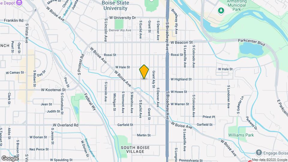 1213 W Highland St Map and Location Details