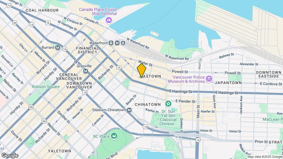 128-3128 W Cordova St Map and Location Details