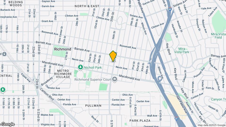 421 37th St Map and Location Details