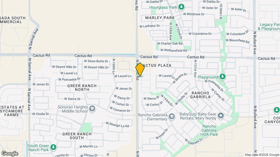 11906 N 154th Ln Map and Location Details