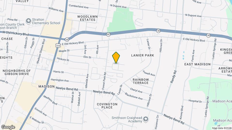 323 Forest Park Rd Map and Location Details