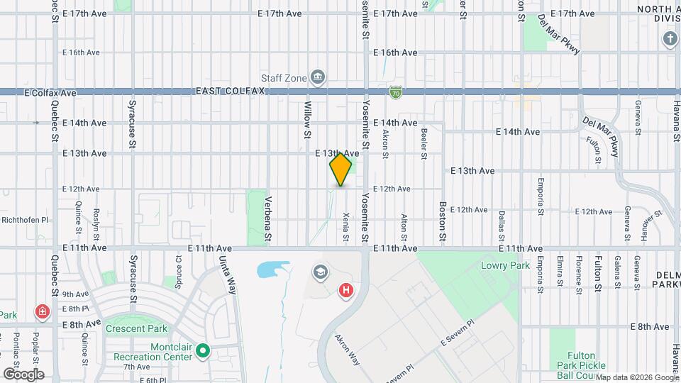 1195 Xenia St Mapa y Detalles de la Ubicación