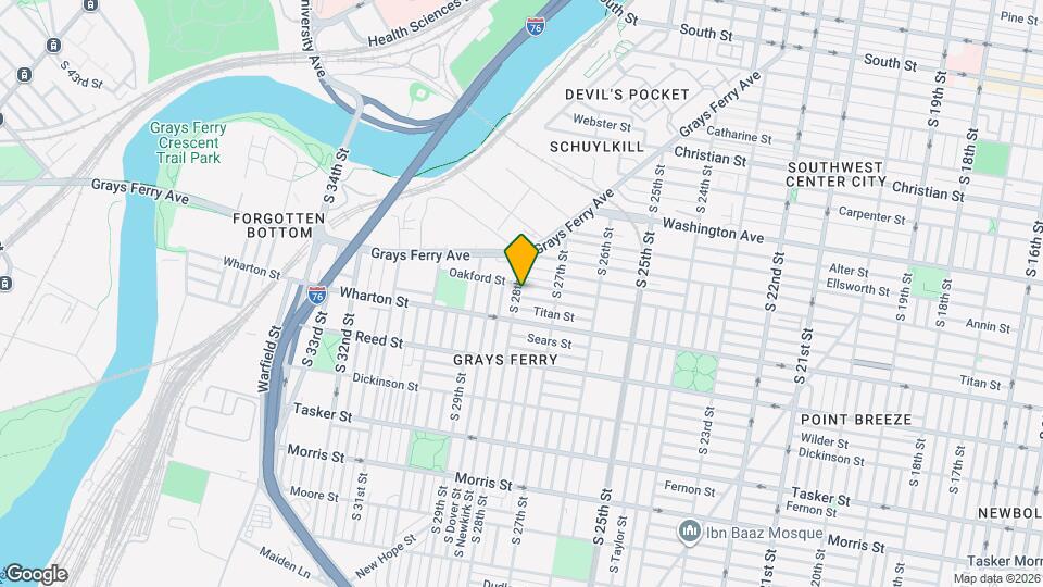 1241 S 28th St Map and Location Details