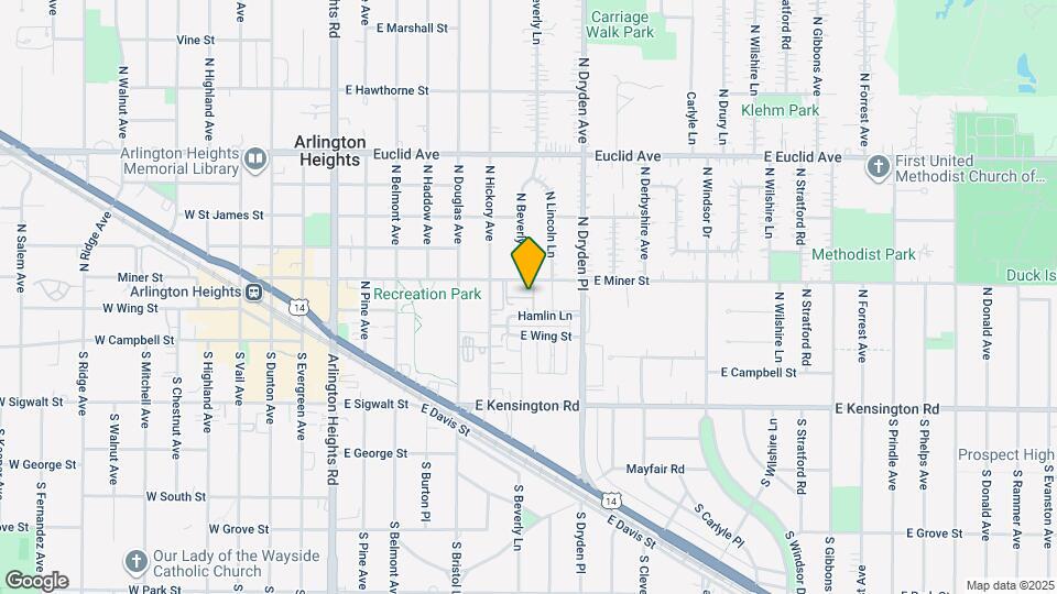 801 E Miner St Map and Location Details