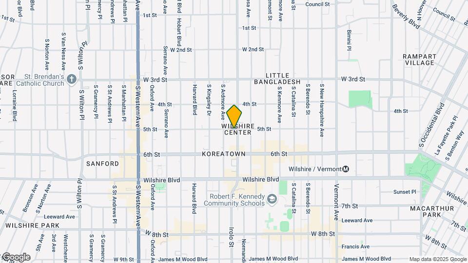 501 S Normandie Ave Mapa y Detalles de la Ubicación