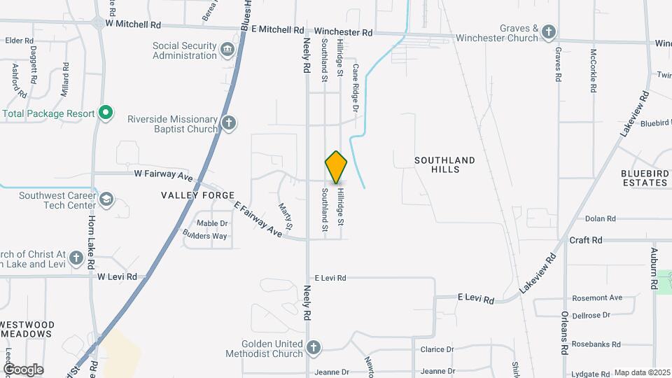 3715 Hillridge St Map and Location Details