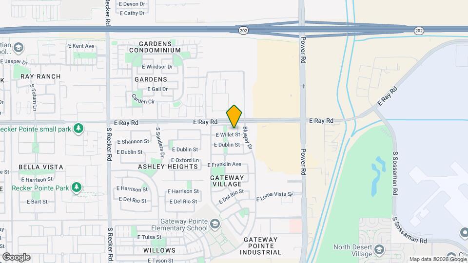 4516 E Willet St Map and Location Details