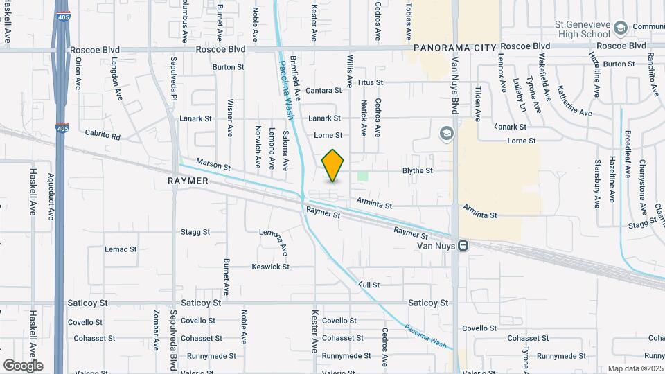 7910 Kester Ave Map and Location Details