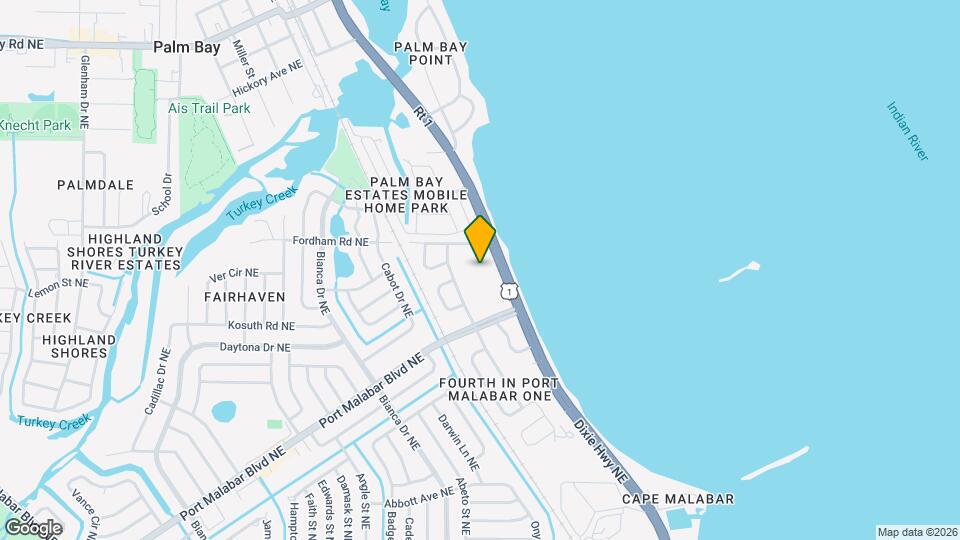 Tides at Palm Bay Mapa y Detalles de la Ubicación