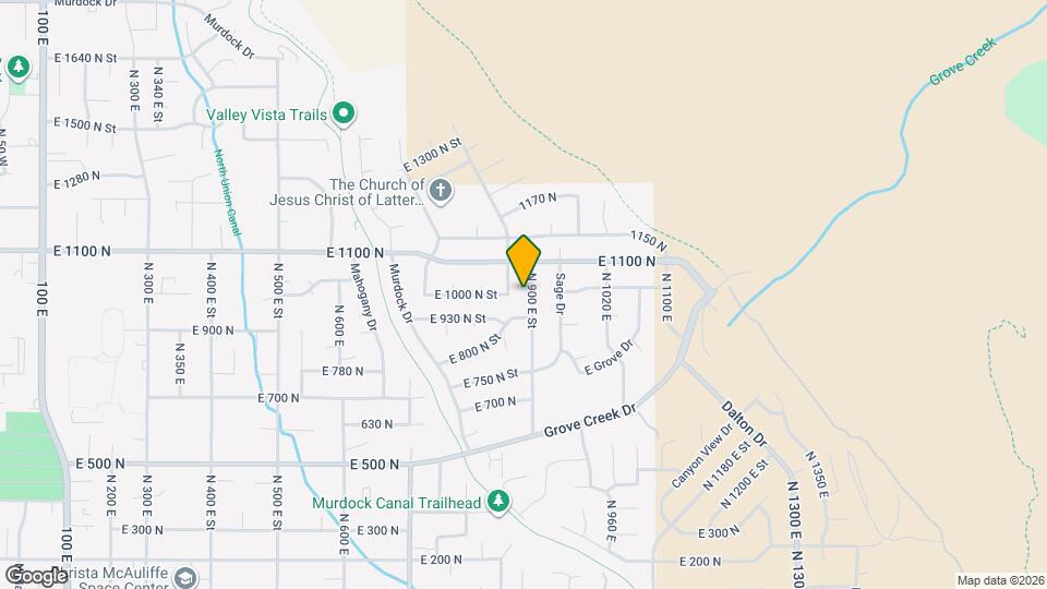 1005 N 900 E Mapa y Detalles de la Ubicación