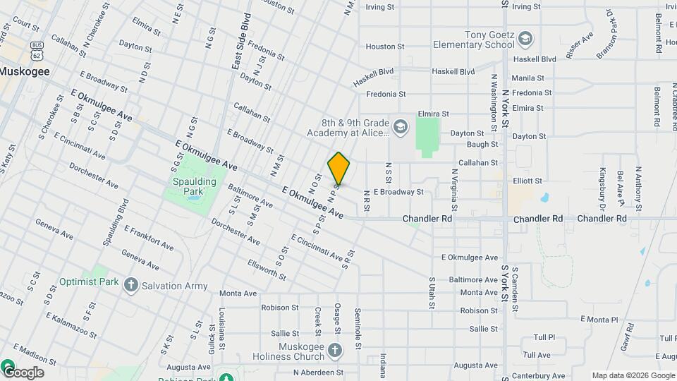 124 N P St Mapa y Detalles de la Ubicación