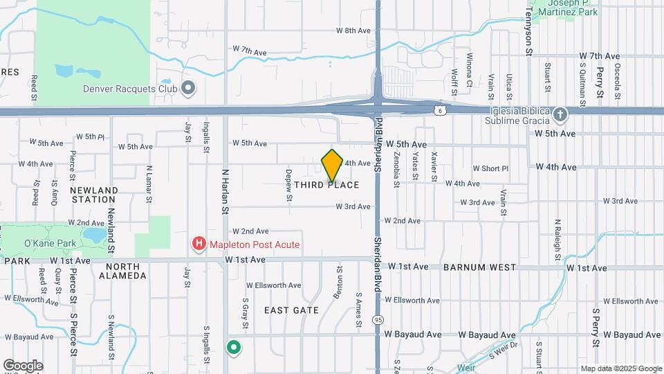 5380 W 3rd Pl Map and Location Details