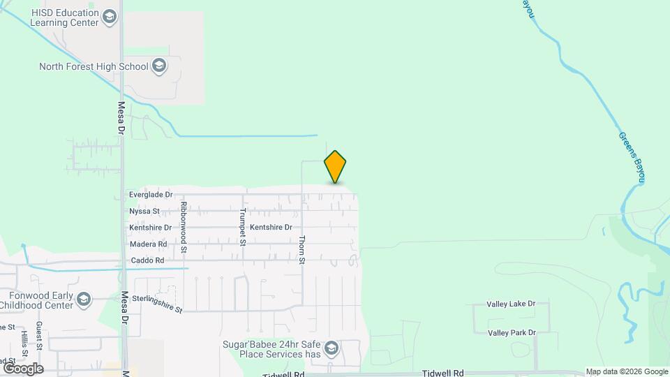 9505 Everglade Dr Map and Location Details
