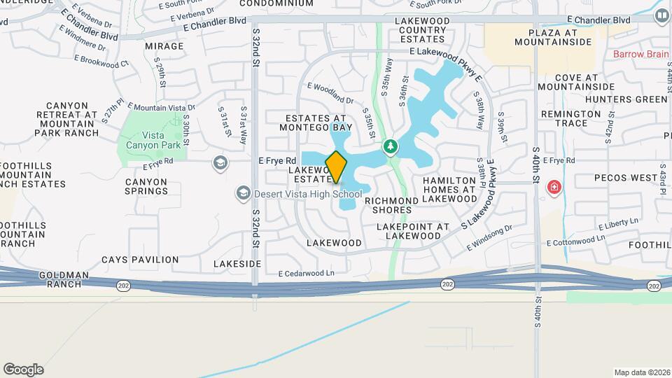 16439 S 34th Way Map and Location Details