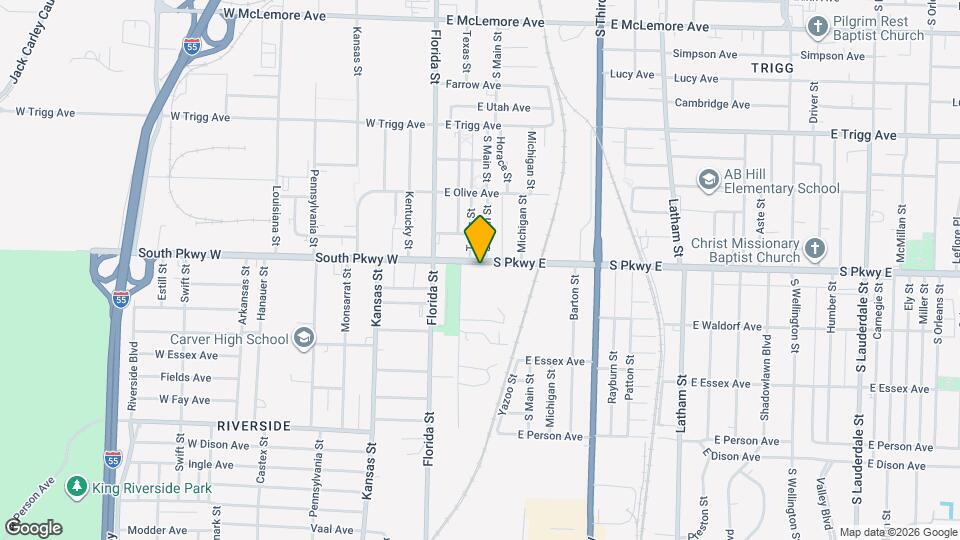 61 S Pkwy E Map and Location Details