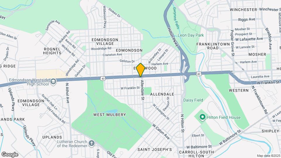 3703 Edmondson Ave Map and Location Details