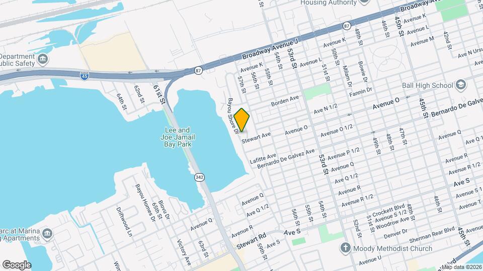 1618 Bayou Shore Dr Map and Location Details