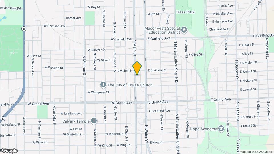 1558 N Main St Map and Location Details