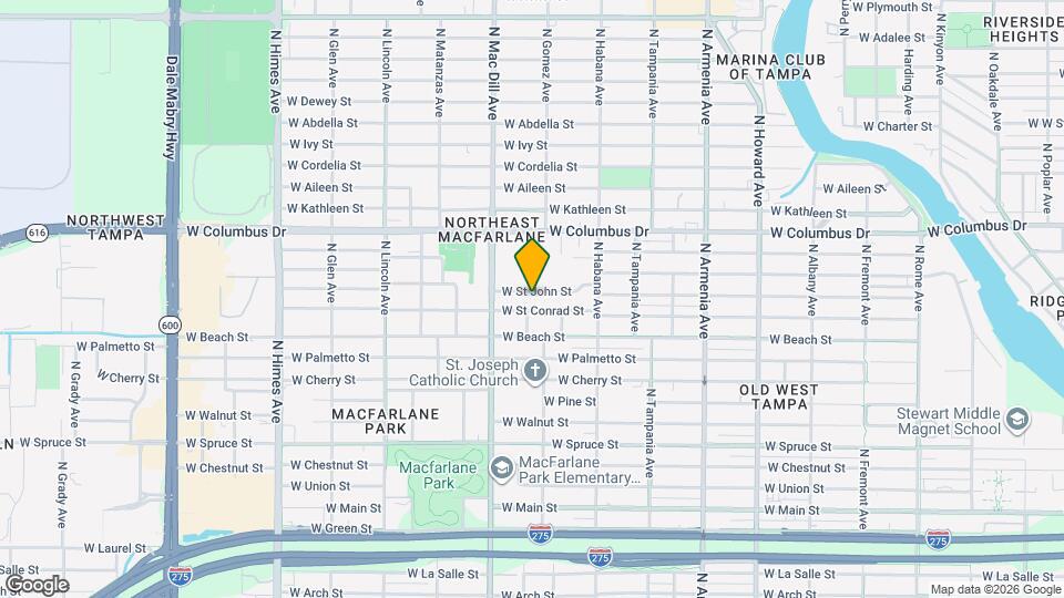 2926 W St John St Map and Location Details