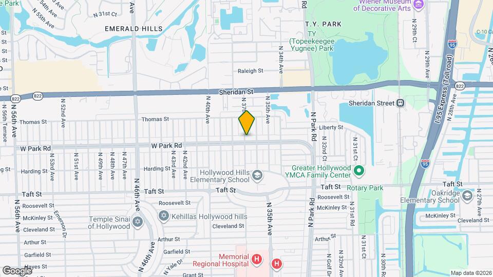 3619 W Park Rd Map and Location Details