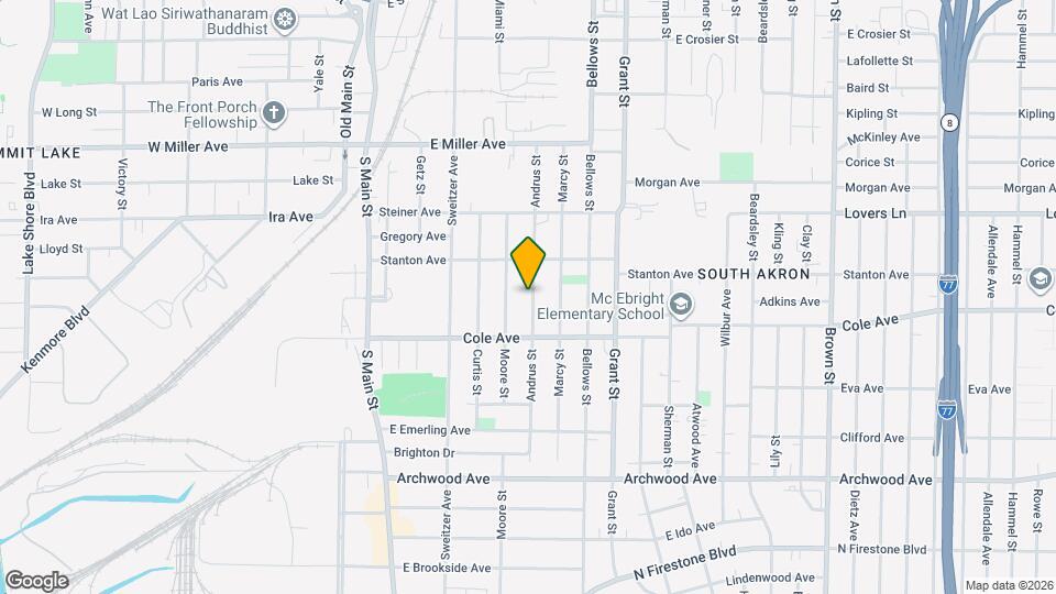 1282 Andrus St Map and Location Details