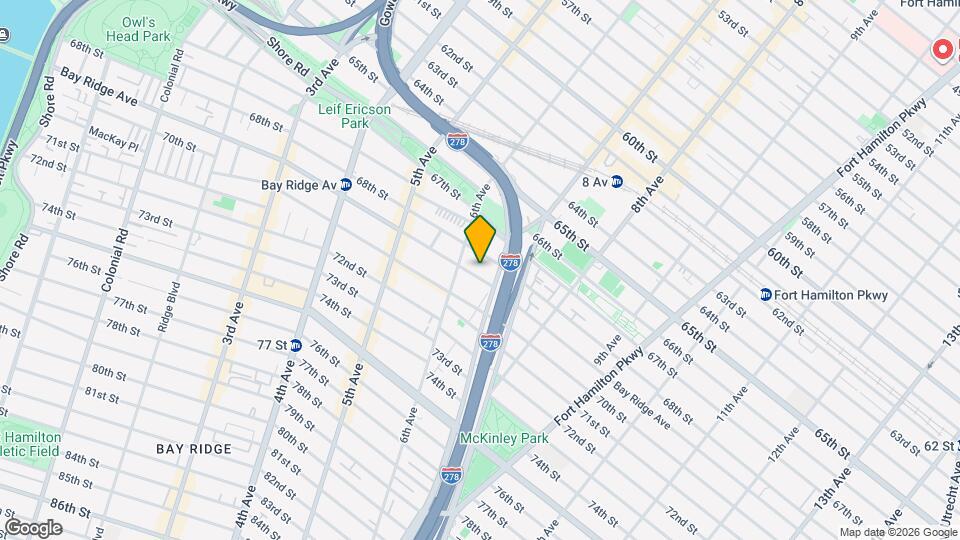 627 Bay Ridge Ave Map and Location Details