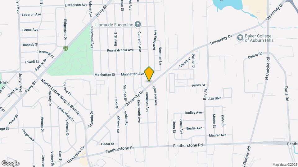 1025 University Dr Map and Location Details