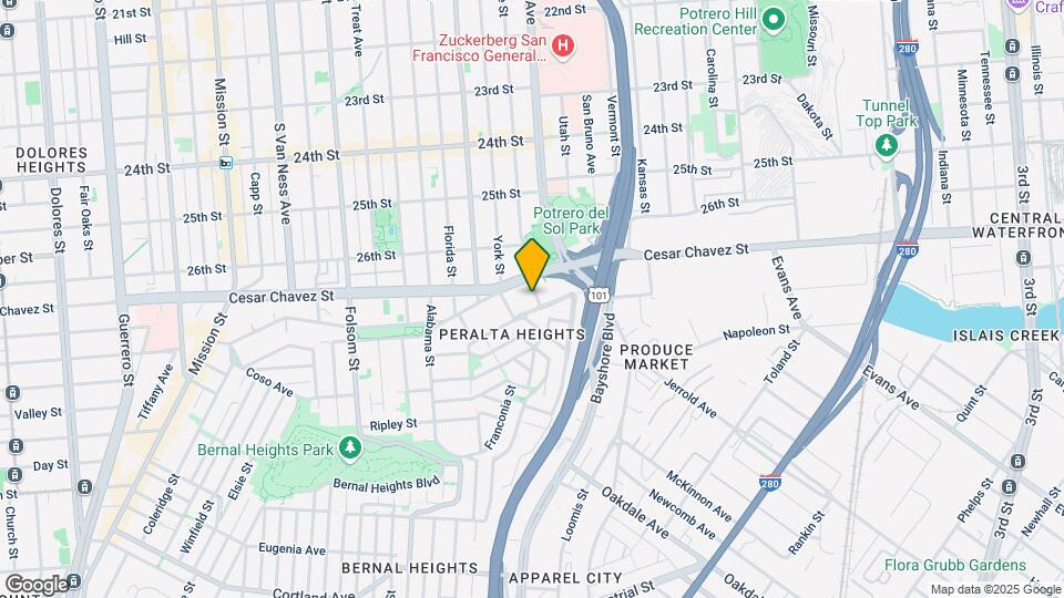 1550 Hampshire St Map and Location Details